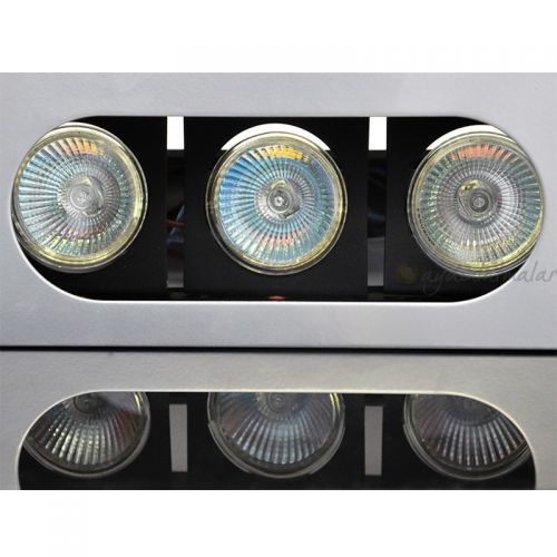 Galaxy 3 3x50W GU5.3 Yönlendirilebilir Downlight Armatür (Gri)