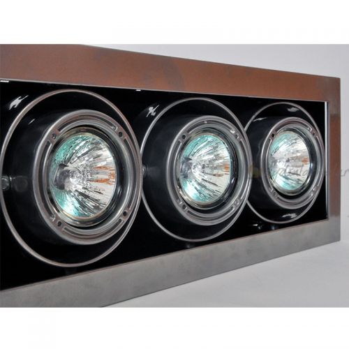 Star 3 3x50W GU5.3 Sivaalti Yönlendirilebilir Armatür (Metalik Gri)