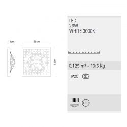 Kwark Dekoratif LED Duvar ve Tavan Lambası